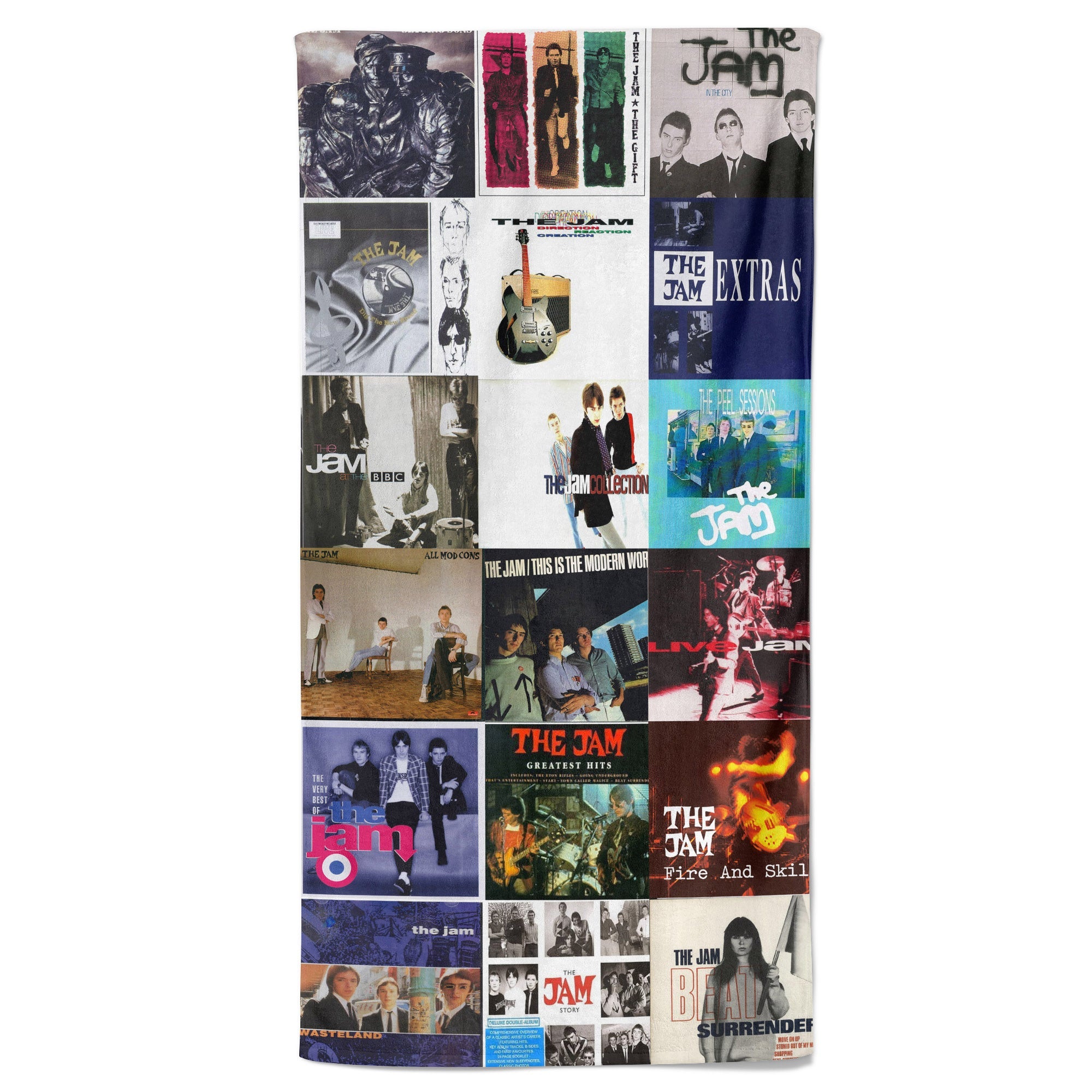 The Jam Beach Towel Album Cover Collage Classic Rock Towel