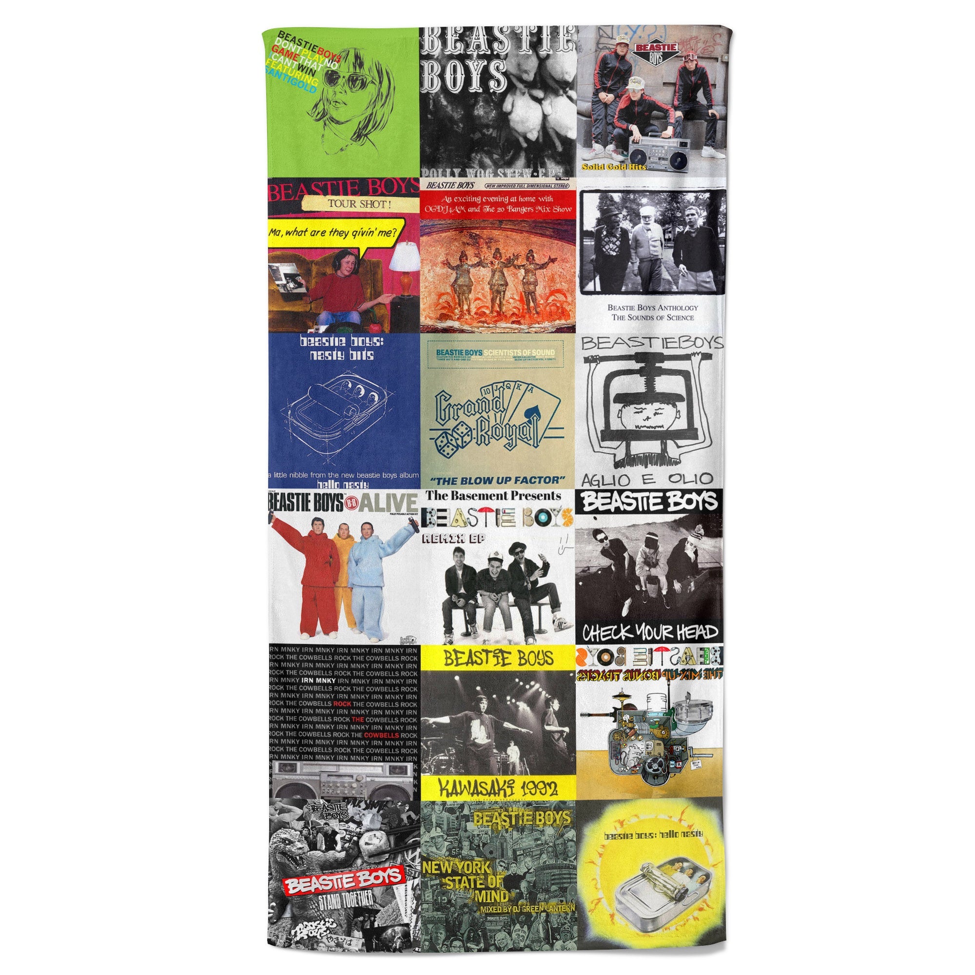 Beastie Boys Beach Towel Album Cover Collage Hip-Hop Towel