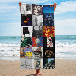 Paul McCartney Beach Towel Album Cover Collage Classic Rock Towel