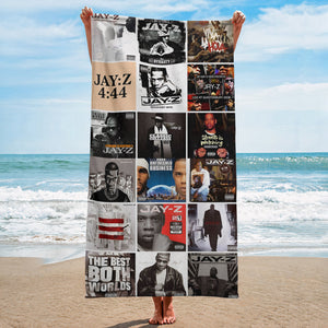 Jay-Z Beach Towel Album Cover Collage Hip-Hop Towel