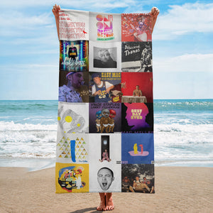 Mac Miller Beach Towel Album Cover Collage R&B Hip-Hop Towel