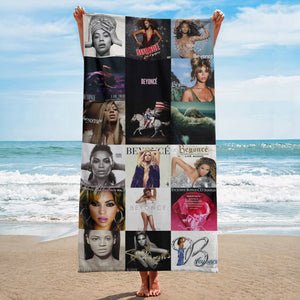 Beyoncé Beach Towel Album Cover Collage Pop Star Towel