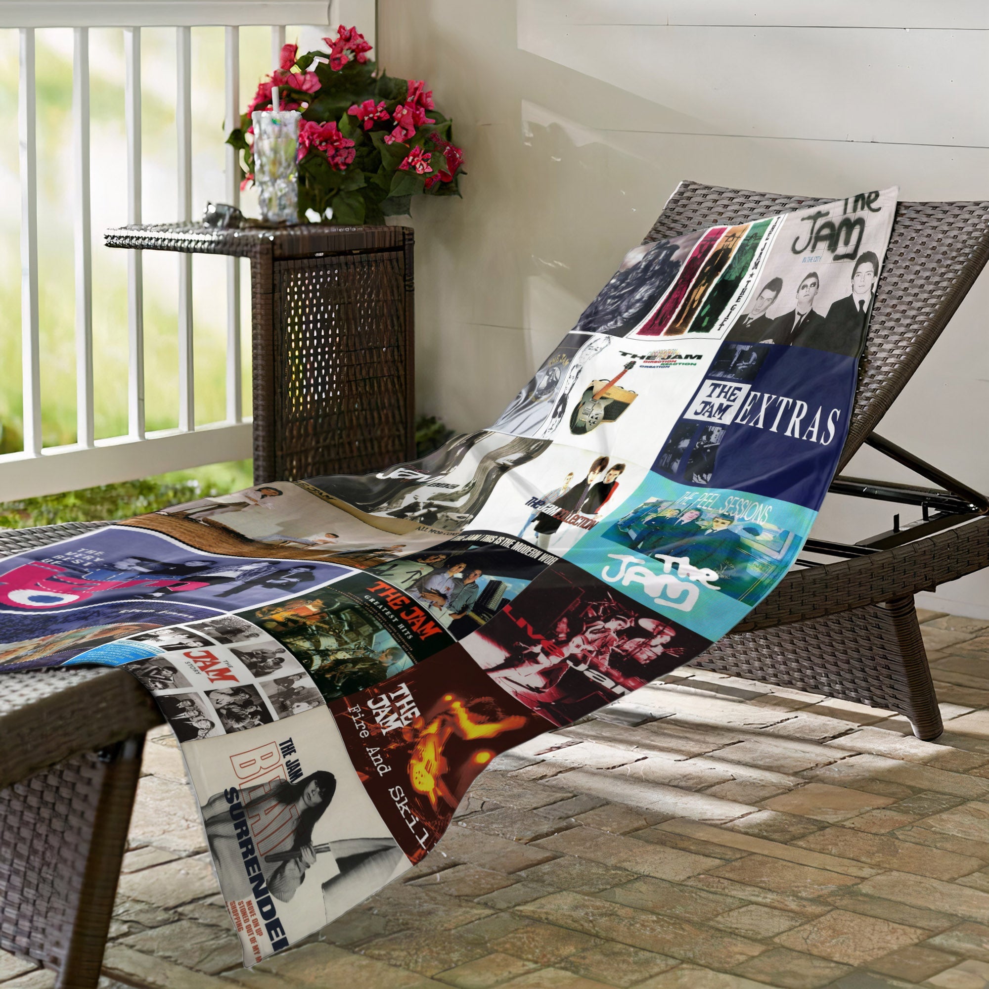 The Jam Beach Towel Album Cover Collage Classic Rock Towel