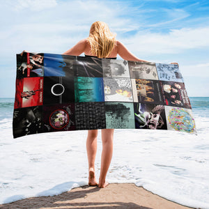 The Smashing Pumpkins Beach Towel Album Cover Collage Classic Rock Towel