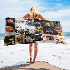 Rod Stewart Beach Towel Album Cover Collage Classic Rock Towel