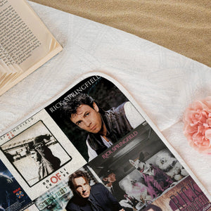 Rick Springfield Beach Towel Album Cover Collage Classic Rock Towel