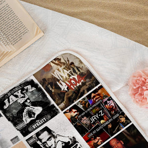 Jay-Z Beach Towel Album Cover Collage Hip-Hop Towel