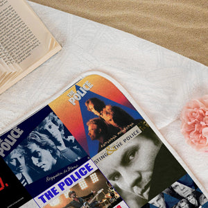 The Police Beach Towel Album Cover Collage Classic Rock Towel
