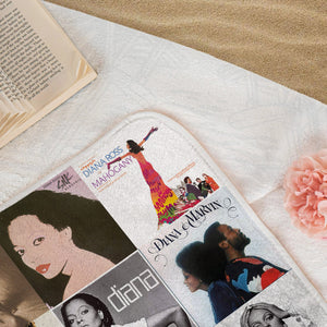 Diana Ross Beach Towel Album Cover Collage Disco Pop Towel