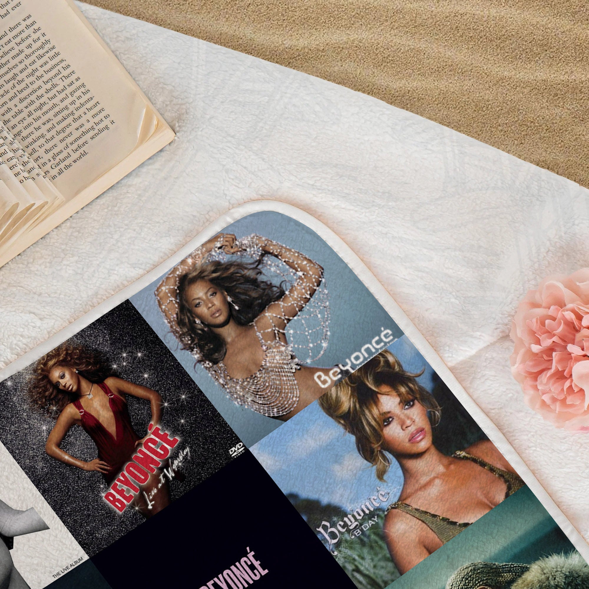 Beyoncé Beach Towel Album Cover Collage Pop Star Towel