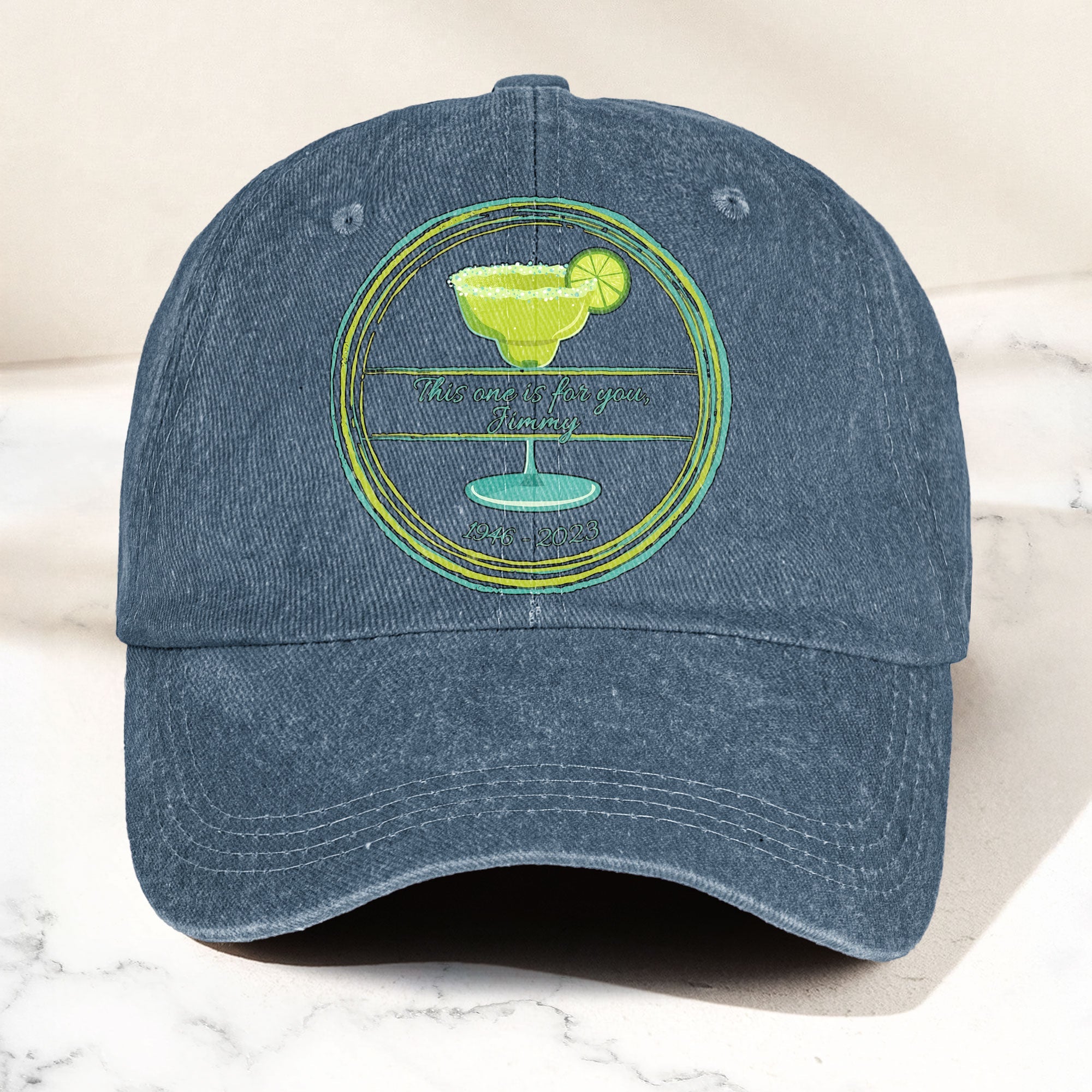 This one is for you Jimmy 1946-2023 Denim Cap Retro Jimmy Buffett Tribute Dad Hat (With Box)