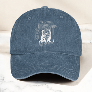 The Cure Lovecats Essential Artwork Vintage Denim Cap Retro The Cure Band Merch Gift for Dad (With Box)