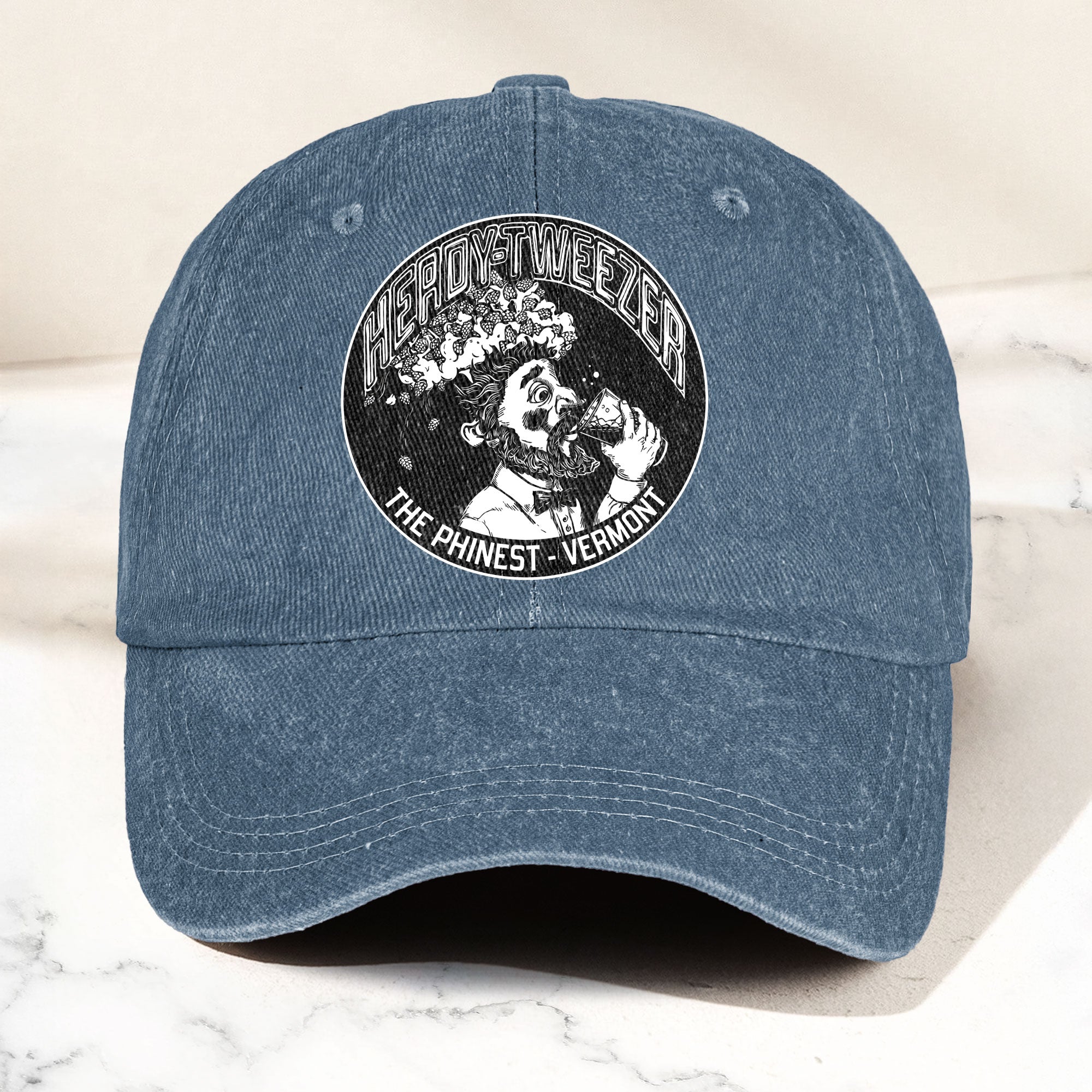 Heady Tweezer Phish Band Denim Cap Retro Rock Music Merch Cap Gift For Dad (With Box)