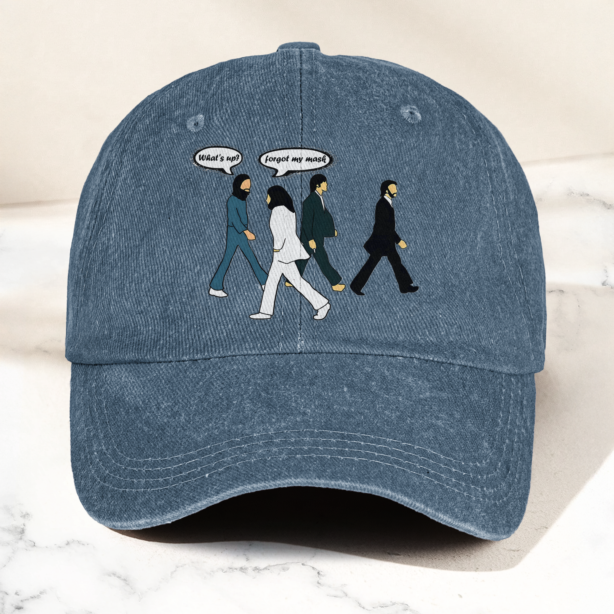 Abbey Road Denim Dad Cap Iconic Walk ( With BOX)