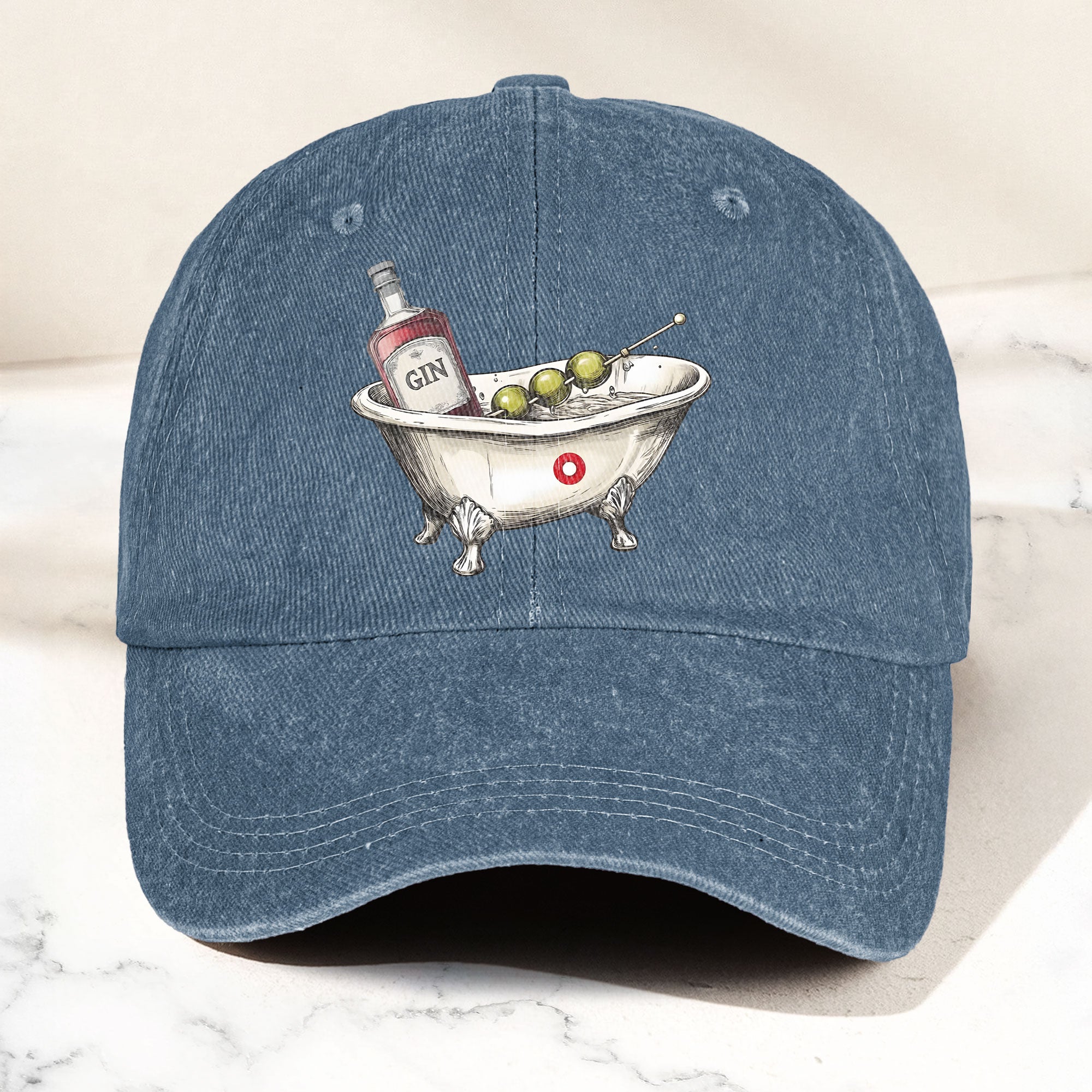 Phish Bath Tub Gin Denim Cap Retro Music Fan Merch Cap Gift For Dad (With Box)