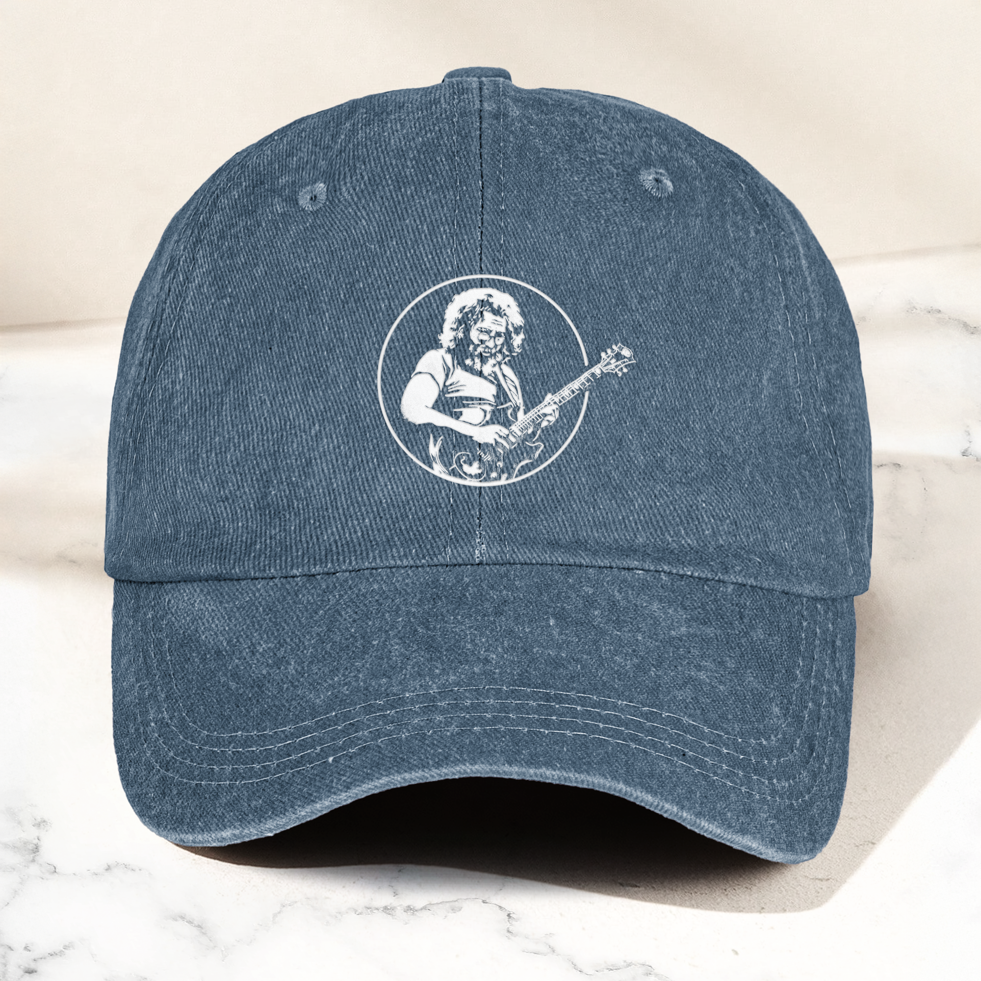 Jerry Style Guitarist Dad Hat Vintage Jam Band Tribute Cap