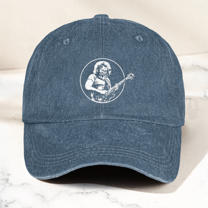 Jerry Style Guitarist Dad Hat Vintage Jam Band Tribute Cap