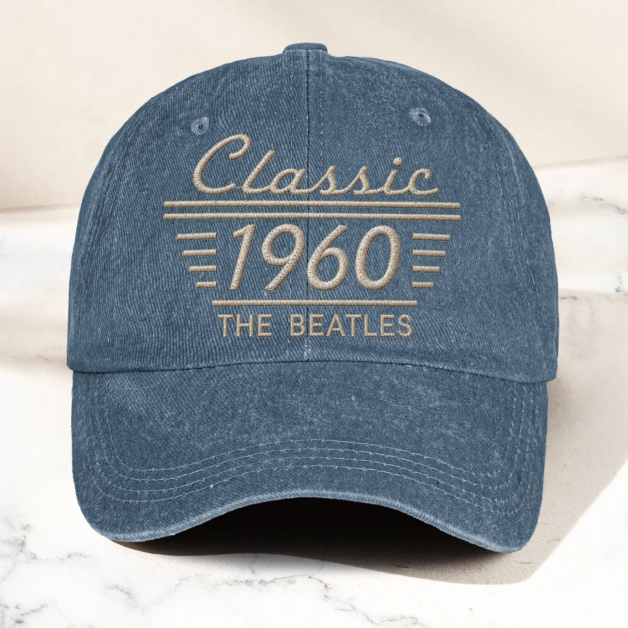 The Beatles Classic 1960 Est Rock And Roll Pop Band Music Merch Graphic Denim Cap Retro Vintage Dad Cap Gift For Dad (With Box)
