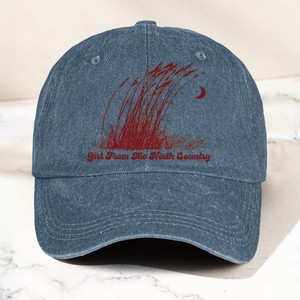 Bob Dylan Girl From The North Country Folk Lyrics Music Merch Denim Cap Retro Vintage Dad Cap Gift For Dad (With Box)