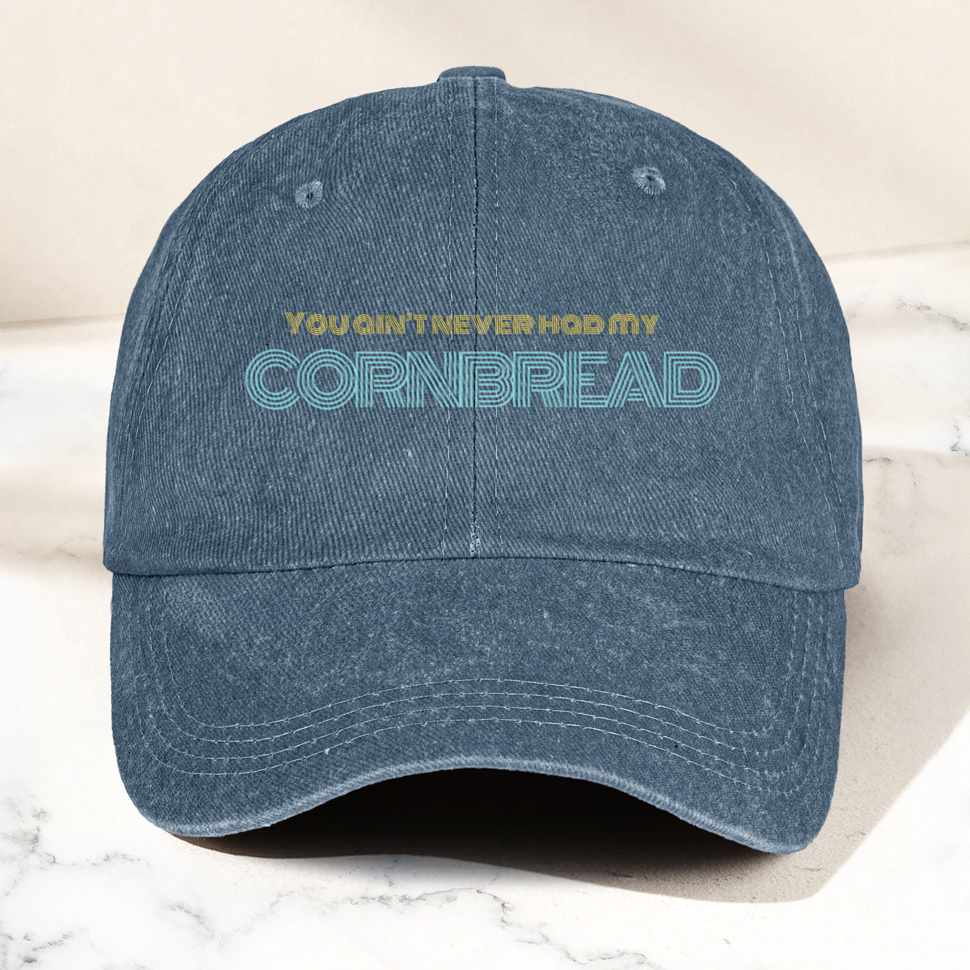 Dave Matthews Band Cornbread Lyrics Denim Cap Retro Music Cap Gift For Dad (With Box)