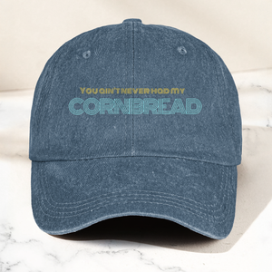Dave Matthews Band Cornbread Lyrics Denim Cap Retro Music Cap Gift For Dad (With Box)