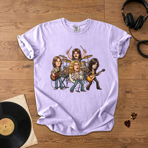Led Zeppelin Vintage Rock Band Graphic T-Shirt Classic Music Fan Tee