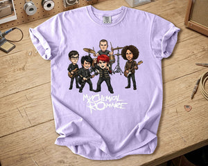 My Chemical Romance Comfort Colors Tee Band Members Tribute Classic Emo Rock Shirt