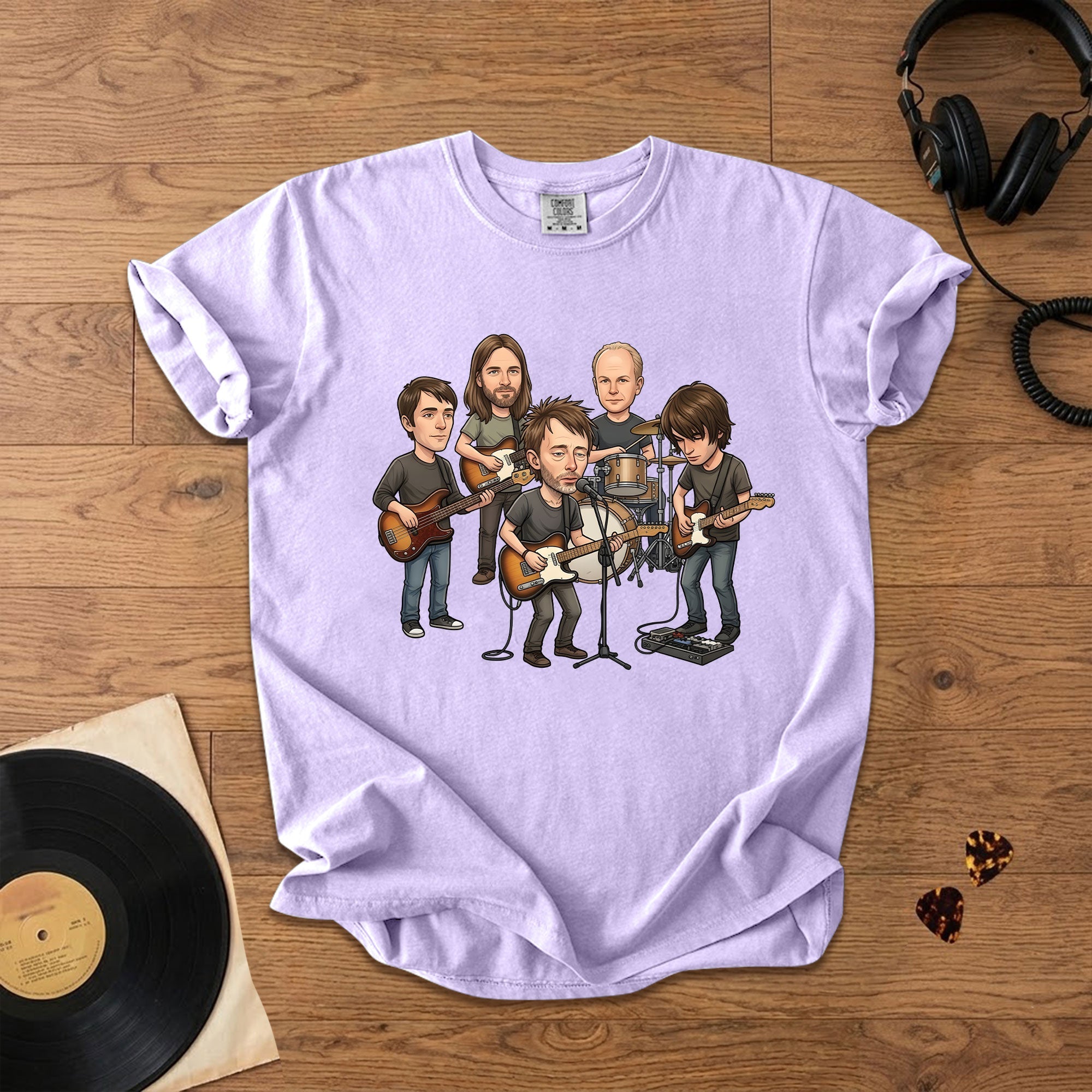 Radiohead Vintage Alternative Rock Band Comfort Tee Retro Music Fan T-Shirt