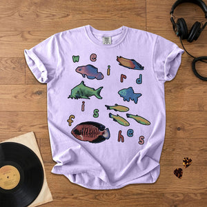 Weird Fishes Radiohead Comfort Tee Space & Retro Rock Inspired Graphic Shirt