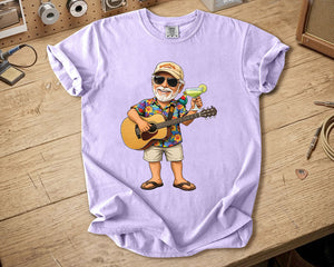Jimmy Buffett Comfort Colors Tee Margaritaville Guitar Vibes Island Lifestyle Shirt