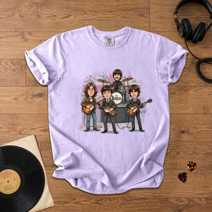 Vintage Beatles Band Comfort Tee Classic Rock Graphic T-Shirt