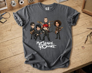 My Chemical Romance Comfort Colors Tee Band Members Tribute Classic Emo Rock Shirt