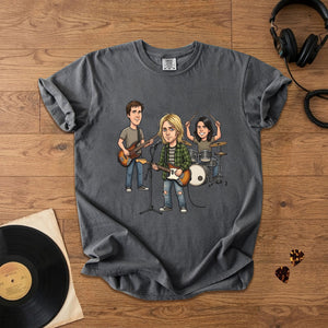 Nirvana Vintage Grunge Band Graphic T-Shirt Retro Music Fan Comfort Tee