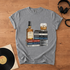 Radiohead Cassette Album Collection T-Shirt Retro Music Jimmy Buffett Merch Tee