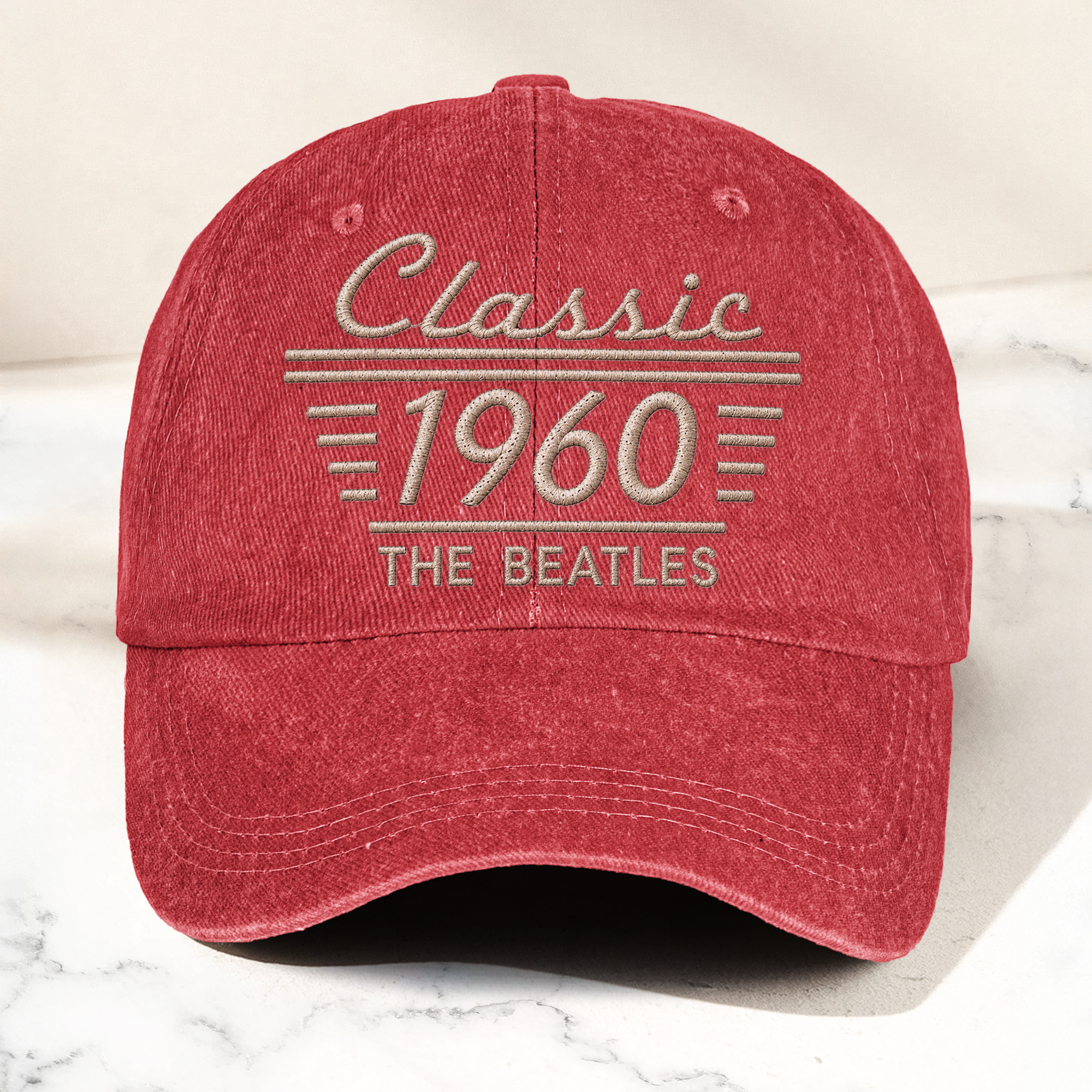 The Beatles Classic 1960 Est Rock And Roll Pop Band Music Merch Graphic Denim Cap Retro Vintage Dad Cap Gift For Dad (With Box)