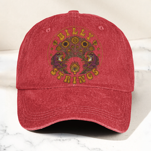 Billy Strings Sunflowers Frog Graphic Cosmic Bluegrass Retro Denim Cap Retro Vintage Dad Cap Gift For Dad (With Box)