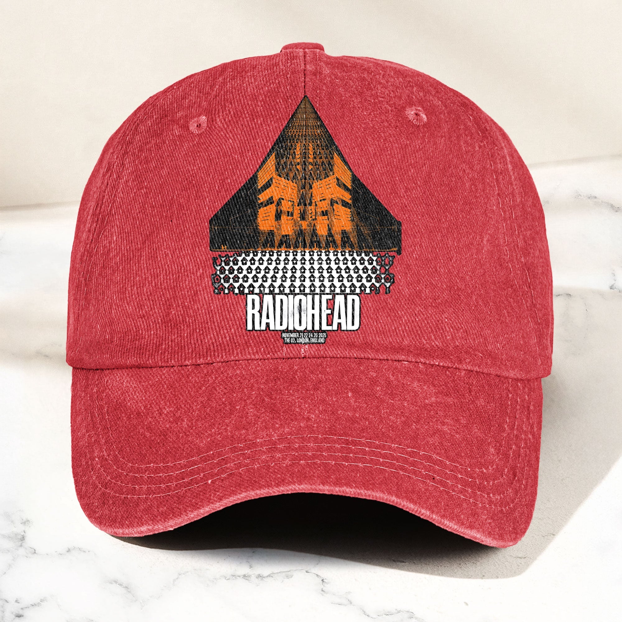 Radiohead Live in London Denim Cap Retro Radiohead Tribute Merch Dad Hat (With Box)
