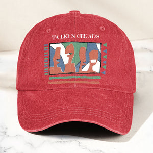Talking Head Artwork Denim Cap Retro Talking Head Tribute Merch Dad Hat (With Box)