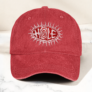 Hole Band Eyeball Denim Cap Vintage Hole Band Album Merch Gift for Dad (With Box)