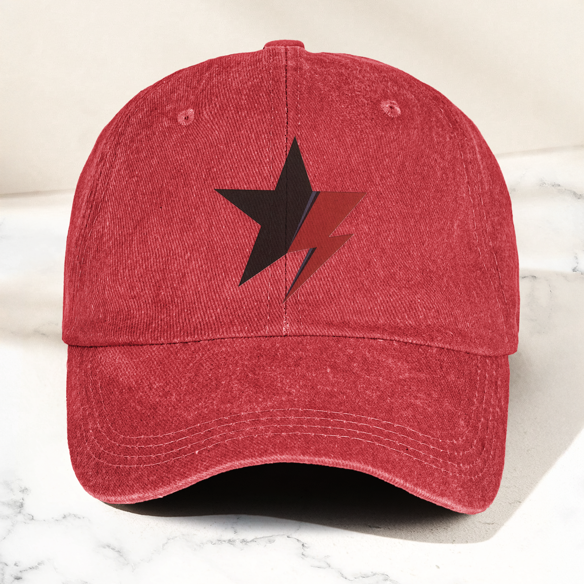 David Bowie Blackstar Ziggy Stardust Denim Cap Retro Music Cap Gift For Dad (With Box)