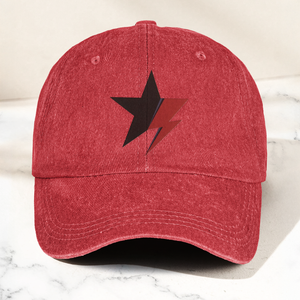 David Bowie Blackstar Ziggy Stardust Denim Cap Retro Music Cap Gift For Dad (With Box)