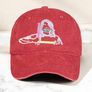 Dave Grohl Denim Cap Retro Foo Fighters Merch Gift for Dad (With Box)