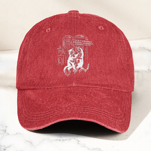 The Cure Lovecats Essential Artwork Vintage Denim Cap Retro The Cure Band Merch Gift for Dad (With Box)