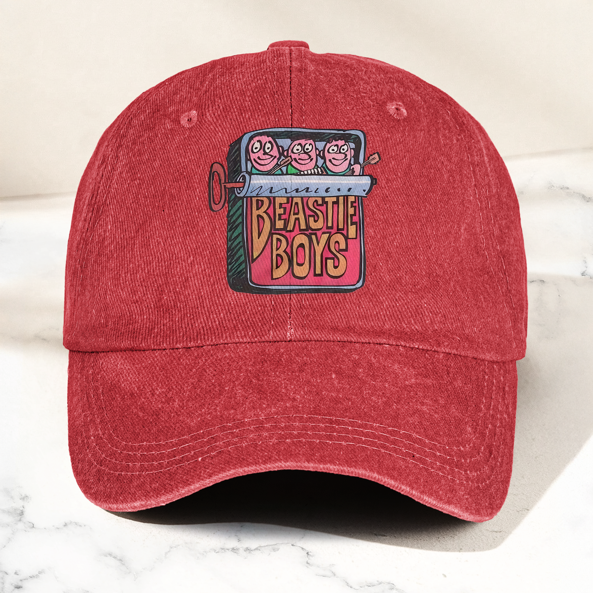 Beastie Boys Hello Nasty Graphic Denim Cap Retro Rock Music Fan Cap Gift For Dad (With Box)