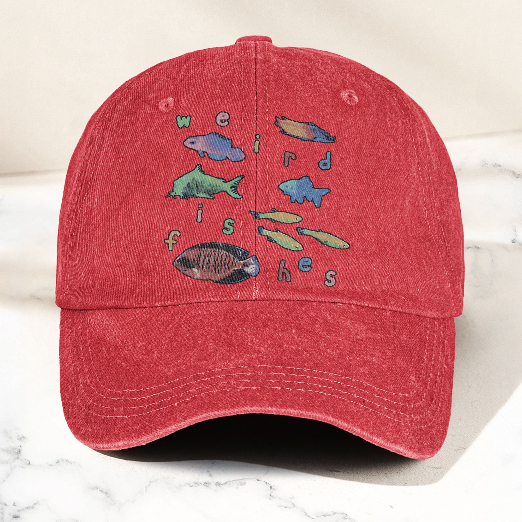 Radiohead Weird Fishes Denim Cap Radiohead Tribute Merch Dad Hat (With Box)