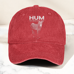 Hum You’d Prefer An Astronaut Vintage Dad Hat Indie Rock Washed Cotton Cap Gift For Dad (With Box)