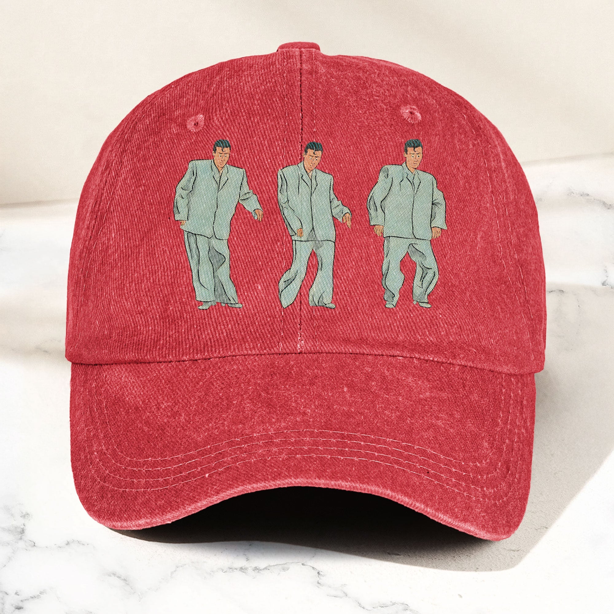 Vintage Comic Talking Heads Denim Cap Talking Heads Tribute Merch Dad Hat (With Box)