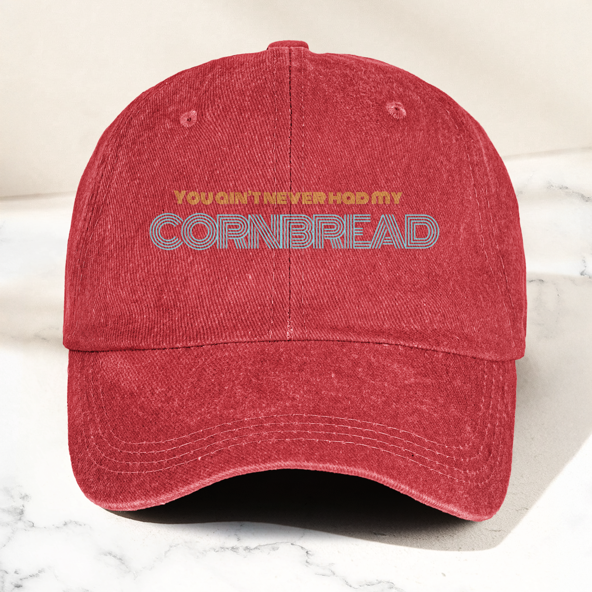 Dave Matthews Band Cornbread Lyrics Denim Cap Retro Music Cap Gift For Dad (With Box)