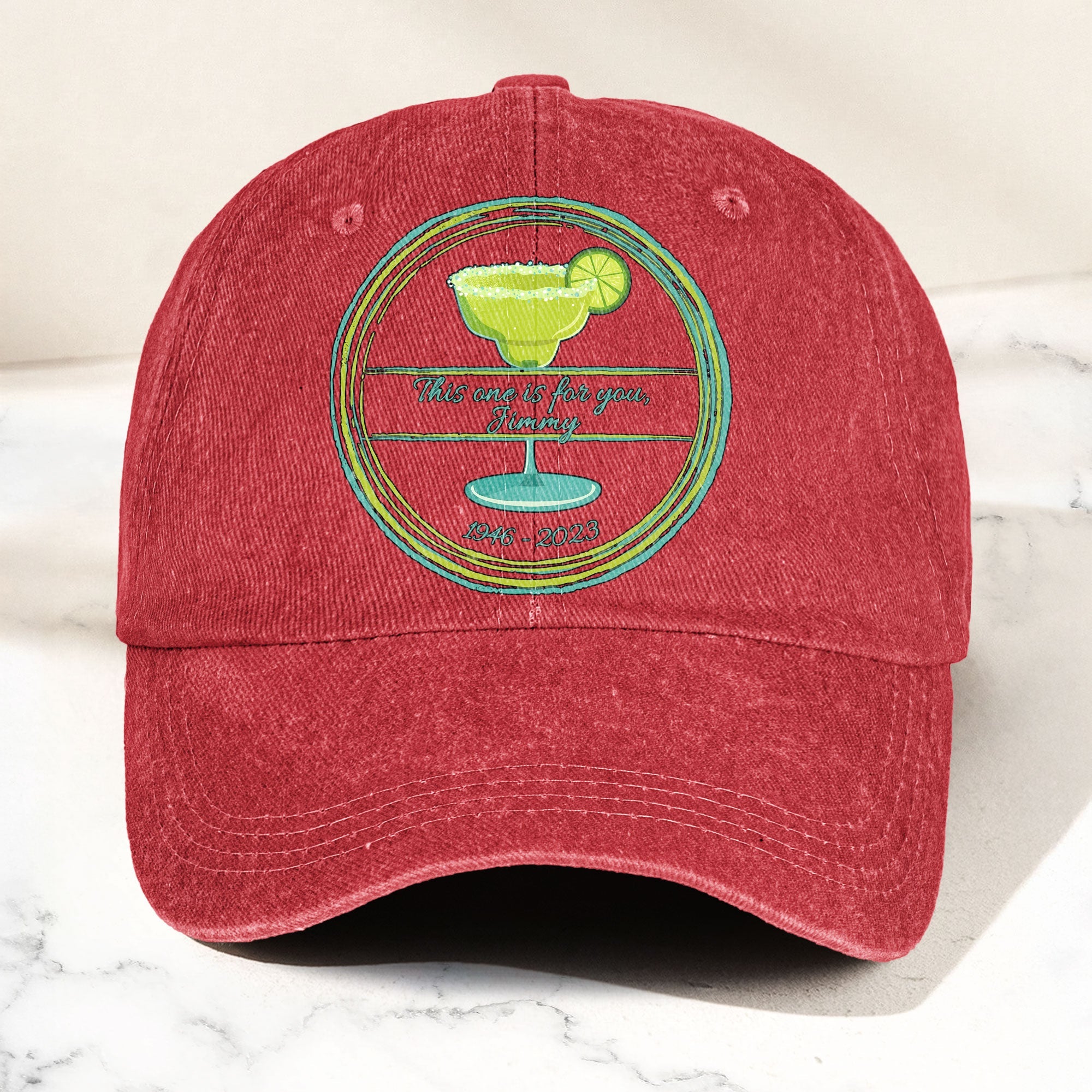 This one is for you Jimmy 1946-2023 Denim Cap Retro Jimmy Buffett Tribute Dad Hat (With Box)