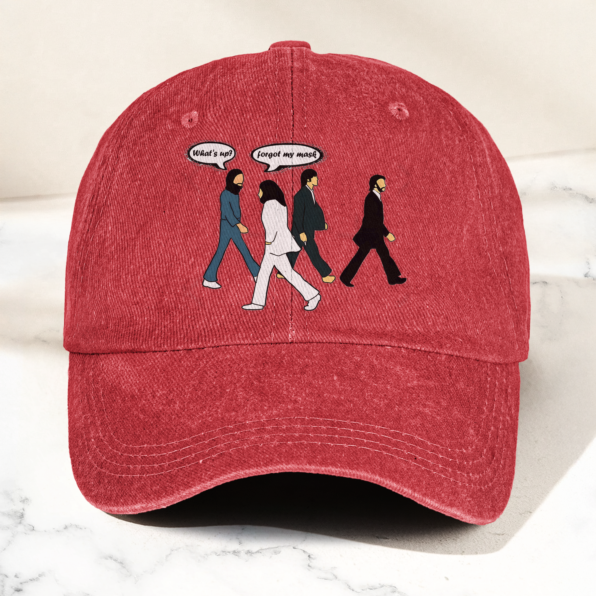 Abbey Road Denim Dad Cap Iconic Walk ( With BOX)